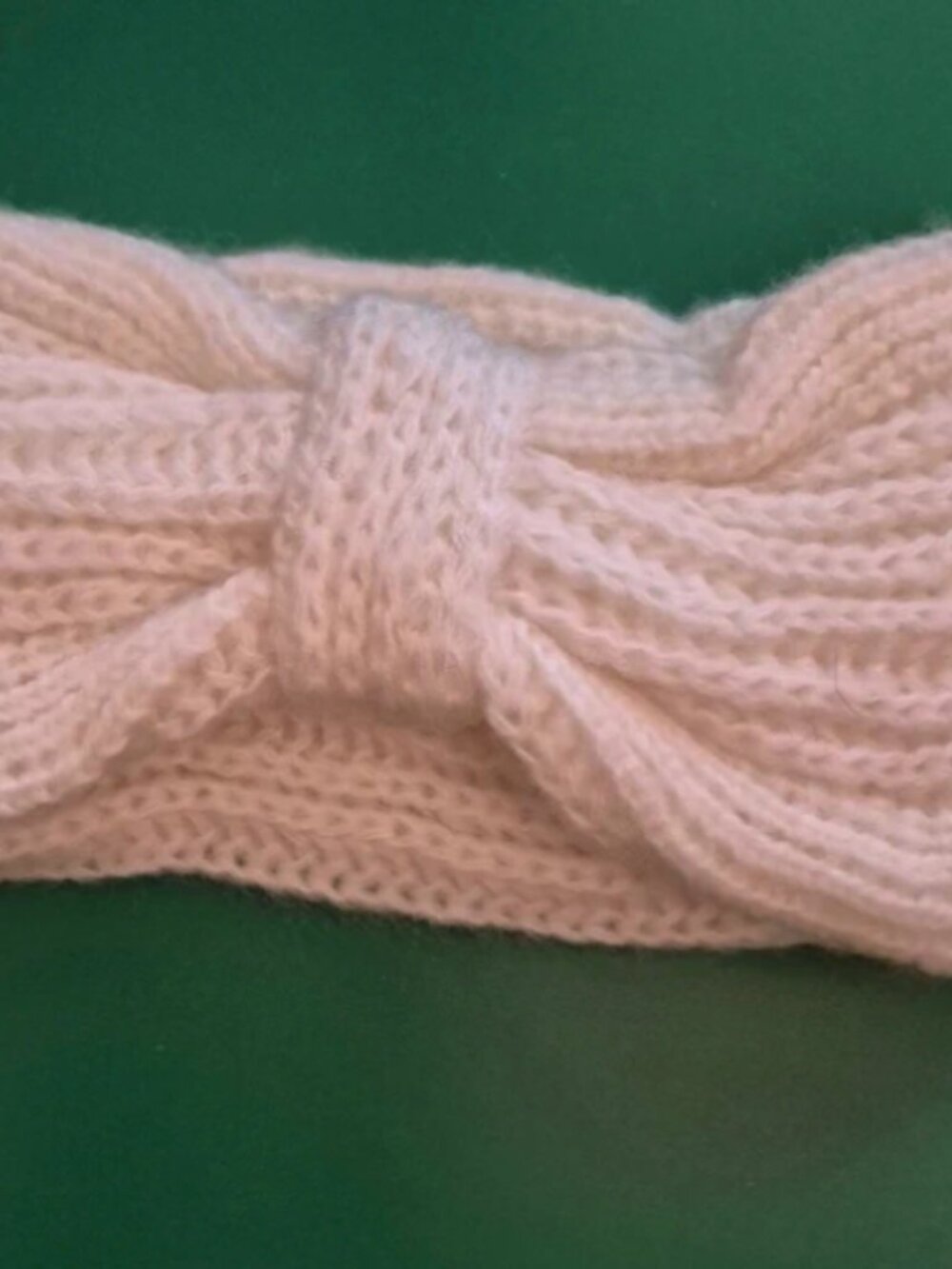 Knit headband white riah fashion
